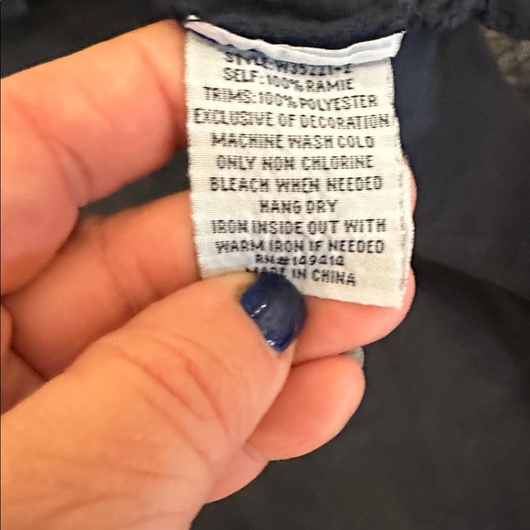 Johnny Was Navy Dress with Colorful Floral Embroidery 9-13-015 - Picture 4 of 7